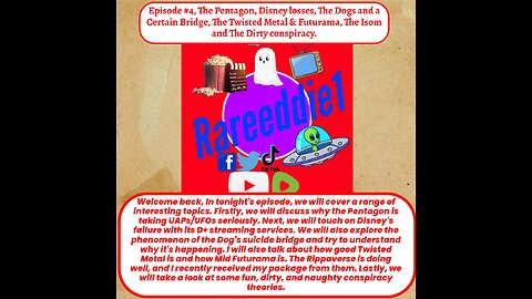 Episode #4, The Pentagon, Disney losses, The Dogs and a Certain Bridge, The Twisted Metal