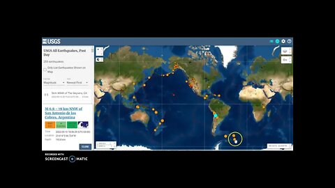 6.8 Magnitude Earthquake Strikes Argentina May 10th 2022!