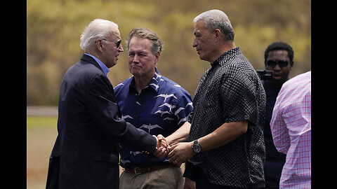 Biden was warmly welcomed to Maui Hawaii