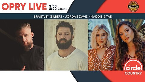 Opry Live 3/23/2024 - Jordan Davis, Brantley Gilbert, and Maddie & Tae