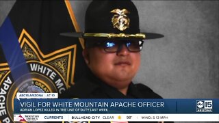Vigil held for White Mountain Apache Officer Adrian Lopez