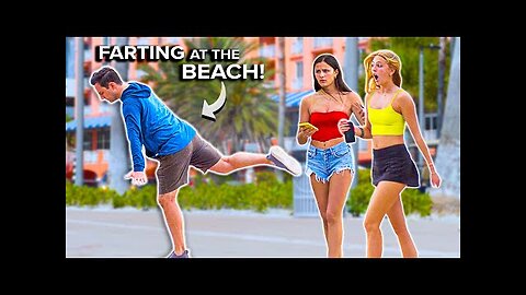 Funny Fart Prank in FLORIDA! Farting Frenzy at the BEACH!