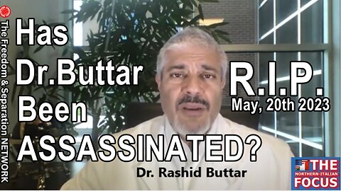 Has Dr. Buttar been ASSASSINATED?