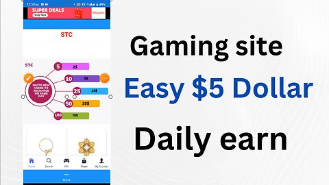 How to Daily 5 Dollar Easy Income From STC Gaming Site.