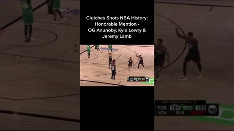 Clutches Shots NBA History #shorts