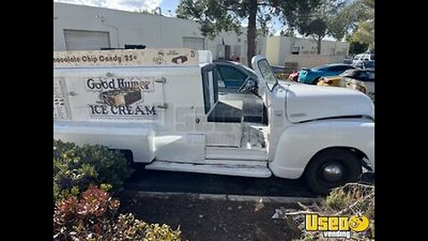 Head-Turning Vintage 1953 Chevy Ice Cream Truck | Antique Mobile Ice Cream Store for Sale