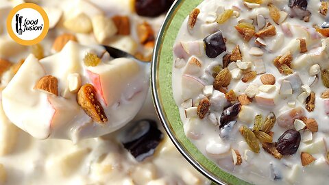 Haiderabadi Fruit Cream Chat Iftar recipe by Food Fussion.