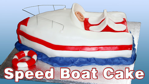 How to make a speed boat cake