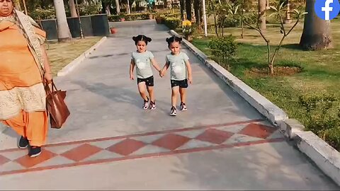 Twins baby fun in park 🏞️ !! Twins baby funny video