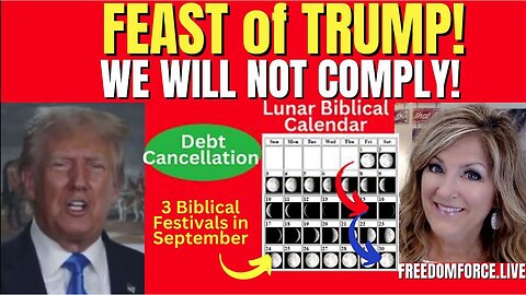 President Trump: We Will Not Comply, September Feast Of Trump