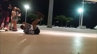 Patins com Subida de Luta no Liso