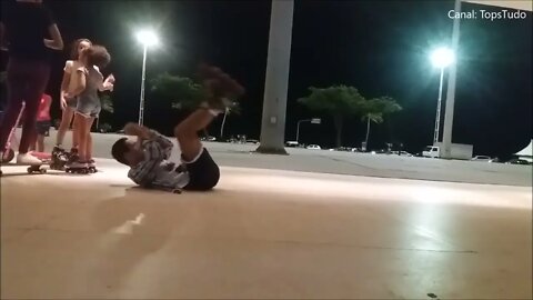 Patins com Subida de Luta no Liso