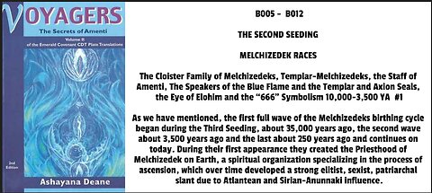 As we have mentioned, the first full wave of the Melchizedeks birthing cycle began during the Third