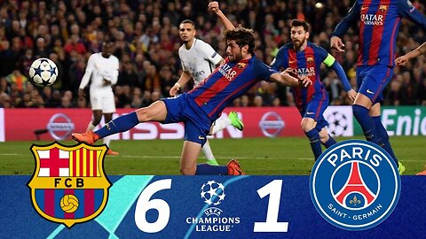 FC Barcelona 6-1 PSG (Insane Comeback) (6-5 agg.) | Highlights & Goals | 2017 UCL Round of 16