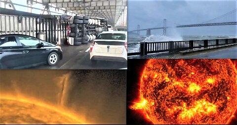 MORE STORMS POUND CALIFORNIA! 118MPH WINDS KNOCK OVER TRAILERS-DISRUPT PLANES*SOLAR STORMS & CYCLES*