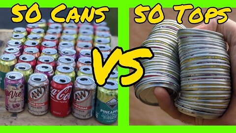 Cans vs Tops ❓ Which is better to melt? (Melting Aluminum Experiment)