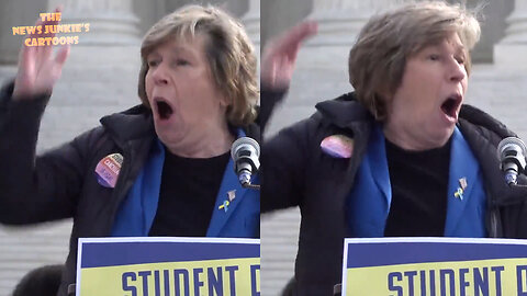 Teachers union boss & Democrats' biggest campaign donor melts down on the steps of the Supreme Court.