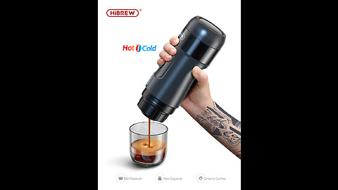 🚗☕️HiBREW DC12V Portable Espresso Machine: Nexpresso Dolce Pod and Coffee Powder Adventure ☕️🚗