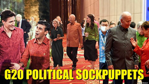 POLITICAL SOCKPUPPETS KLAUS SCHWAB & BILL GATES AT G20 FARCE