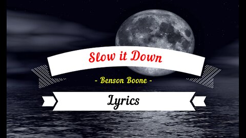 Melody Moods Lyrics : Slow it Down by Benson Boone I Lyrics Video I Most Popular Song I Latest HD