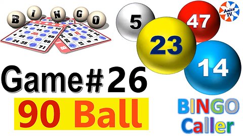 90-Ball - Bingo Caller -Game#26 American English