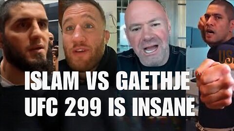 BREAKING! Islam Makhachev vs Justin Gaethje on UFC 299 REVEALED. Reactions, Aspinall vs Pereira