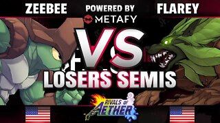 FPS4 Online - InC | ZeeBee (Kragg) vs. GoTE | Flarey (Sylvanos) - Rivals of Aether Losers Semis