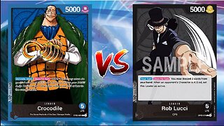 One Piece TCG Crocodile VS Rob Lucci!!