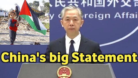 China's big statement in favor of Palestine came out