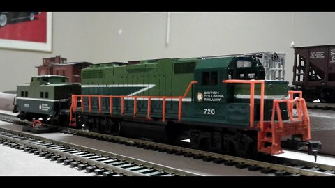 SOLD! Life Like BC Rail Loco GP 38 and Caboose For Sale on Ebay