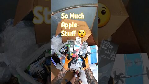 Employees tossed a whole bunch of apple stuff and more