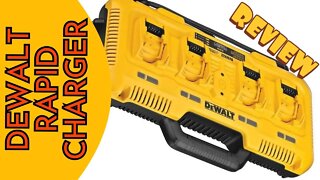 DEWALT FOUR PORT RAPID CHARGER (DCB104 REVIEW) - A Definite Game Changer