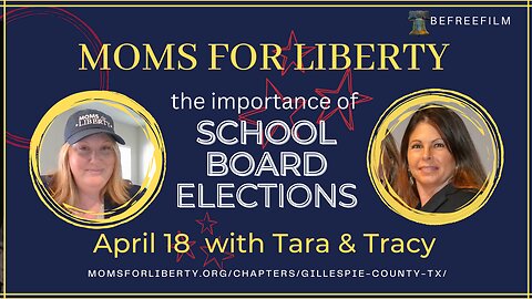 MOMS FOR LIBERTY April 18 The Importance of early voting FISD!