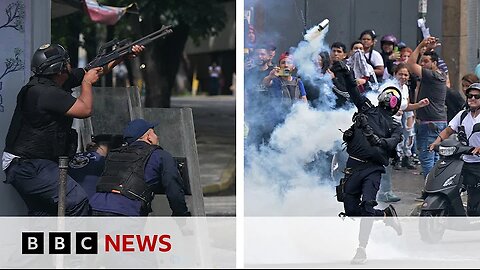 Protests erupt in Caracas against Venezuela's disputed election result / BBC News