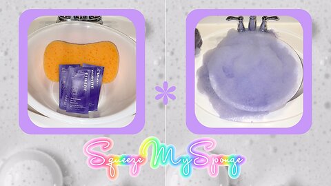 Pretty Purple Suds Eva NYC Tone It Down Blonde Shampoo Squeeze My Sponge + Rinse ASMR Squeezing