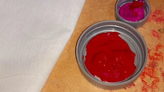 Como fazer a cor Vermelho Carmim com tinta de tecido