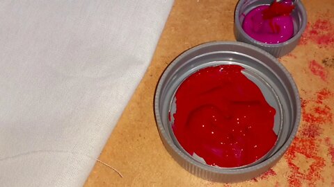 Como fazer a cor Vermelho Carmim com tinta de tecido