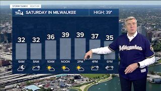 Saturday is sunny with temps in the 30s