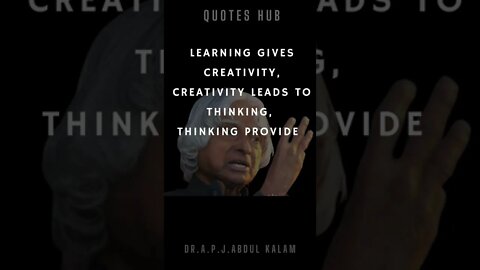 One of the Most Inspiring Quotes from APJ Abdul Kalam || #quotes || #shorts