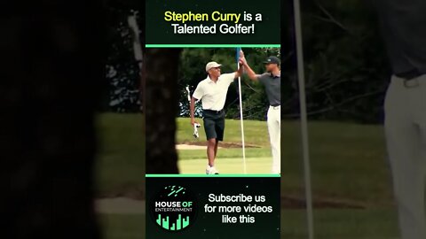 Stephen Curry is also a talented Golfer, watch till end! #Short