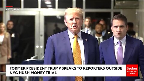 Breaking news Trump speaks to Reporters After stormy Daniels testimony at nyc hush money trial