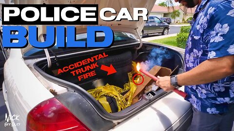 POLICE CAR BUILD -TRUNK FIRE, Trunk Search, Interior Cleanse (Ford Crown Vic Police Interceptor)