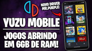 NOVOS DRIVERS DO YUZU PARA ANDROID FAZEM JOGOS RODAREM COM MENOS RAM! | DRIVERS MR PURPLE YUZU