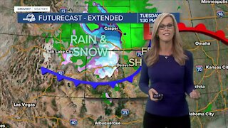 Rain and snow moving into Colorado this week