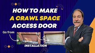 How to make a crawl space access door - the Installation