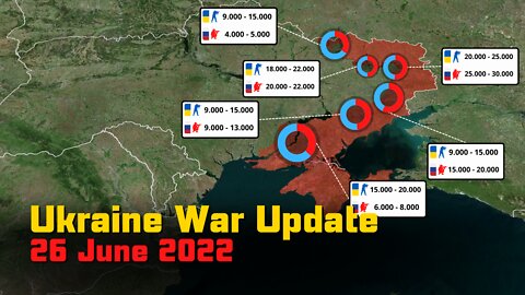 Russian Invasion of Ukraine [26 June 2022] - Battle for Lysychansk begins