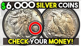 SUPER RARE SILVER COINS WORTH A LOT OF MONEY!! WALKING LIBERTY HALF DOLLAR VALUES