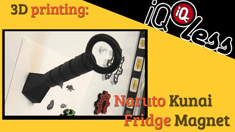 3D Printing: Naruto Kunai Fridge Magnet