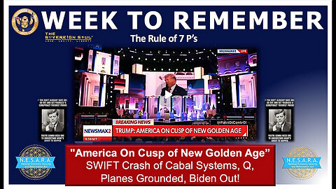 “America On Cusp Of New Golden Age” CIC Trump as SWIFT Crashes Cabal, Planes Grounded, Q, Biden Out?