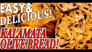 HOW TO MAKE EASY AND DELICIOUS KALAMATA OLIVE BREAD | Kitchen Bravo